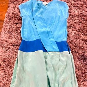 Color Block (blue and green) dress